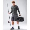 Men’s Sun Protection Long Sleeve Shirts UPF 50+(Dark Grey)