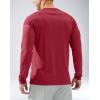 Men’s Sun Protection Long Sleeve Shirts UPF 50+(Dark Red)
