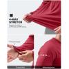 Men’s Sun Protection Long Sleeve Shirts UPF 50+(Dark Red)