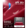 Men’s Sun Protection Long Sleeve Shirts UPF 50+(Dark Red)