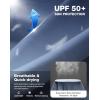 Men’s Sun Protection Long Sleeve Shirts UPF 50+(Gradient Blue Grey)