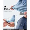 Men’s Sun Protection Long Sleeve Shirts UPF 50+(Gradient Blue Grey)