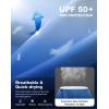 Men’s Sun Protection Long Sleeve Shirts UPF 50+(Gradient Blue White)