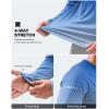 Men’s Sun Protection Long Sleeve Shirts UPF 50+(Gradient Blue White)