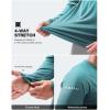 Men’s Sun Protection Long Sleeve Shirts UPF 50+(Gradient Green Grey)