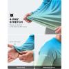 Men’s Sun Protection Long Sleeve Shirts UPF 50+(Gradient Green Yellow)