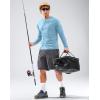 Men’s Sun Protection Long Sleeve Shirts UPF 50+(Light Blue)