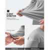 Men’s Sun Protection Long Sleeve Shirts UPF 50+(Light Grey)