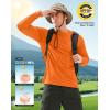 Men’s Sun Protection Long Sleeve Shirts UPF 50+(Orange)