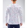 Men’s Sun Protection Long Sleeve Shirts UPF 50+(White Colored Dots)