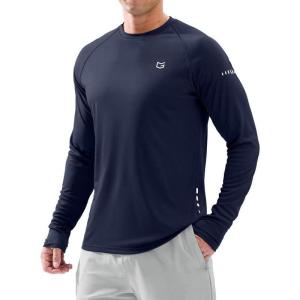 Men’s Sun Protection Long Sleeve Shirts UPF 50+(Navy)