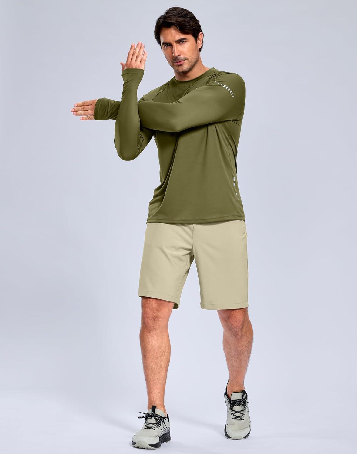 imageG Gradual Mens Shorts 7 5 9 Lightewight Casual Shorts for Men Hiking Golf Shorts with 3 Zipper PocketsLight Khaki