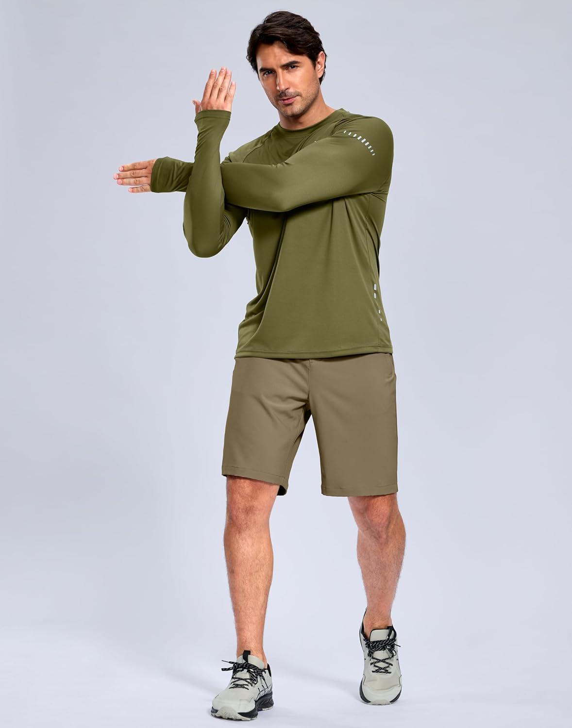 imageG Gradual Mens Shorts 7 5 9 Lightewight Casual Shorts for Men Hiking Golf Shorts with 3 Zipper PocketsMedium Khaki