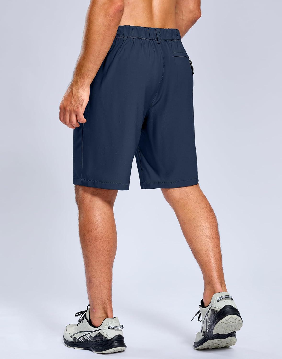 imageG Gradual Mens Shorts 7 5 9 Lightewight Casual Shorts for Men Hiking Golf Shorts with 3 Zipper PocketsNavy