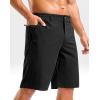 G Gradual Men’s Casual Shorts 11″ Lightweight Golf Shorts for Men with 3 Pockets Summer Quick Dry Breathable Shorts(Black)