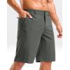 G Gradual Men’s Casual Shorts 11″ Lightweight Golf Shorts for Men with 3 Pockets Summer Quick Dry Breathable Shorts(Heather Army Green)
