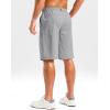 G Gradual Men’s Casual Shorts 11″ Lightweight Golf Shorts for Men with 3 Pockets Summer Quick Dry Breathable Shorts(Heather Bright Grey)