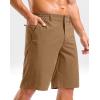 G Gradual Men’s Casual Shorts 11″ Lightweight Golf Shorts for Men with 3 Pockets Summer Quick Dry Breathable Shorts(Heather Dark Khaki)