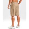 G Gradual Men’s Casual Shorts 11″ Lightweight Golf Shorts for Men with 3 Pockets Summer Quick Dry Breathable Shorts(Heather Khaki)
