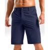 G Gradual Men’s Casual Shorts 11″ Lightweight Golf Shorts for Men with 3 Pockets Summer Quick Dry Breathable Shorts(Heather Navy)