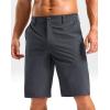 G Gradual Men’s Casual Shorts 11″ Lightweight Golf Shorts for Men with 3 Pockets Summer Quick Dry Breathable Shorts(Heather Steel Gray)