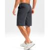 G Gradual Men’s Casual Shorts 11″ Lightweight Golf Shorts for Men with 3 Pockets Summer Quick Dry Breathable Shorts(Heather Steel Gray)