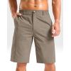 G Gradual Men’s Casual Shorts 11″ Lightweight Golf Shorts for Men with 3 Pockets Summer Quick Dry Breathable Shorts(Heather Tan)