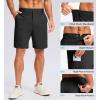 G Gradual Men’s Casual Shorts 9″ Lightweight 4 Pockets Stretch Quick-Dry Summer Shorts for Golf Work Hiking Trips (7″, Black, 3XL)