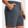 G Gradual Men’s Golf Dress Shorts 7 Inch Inseam Lightweight Quick Dry Chino Casual Work Shorts for Men with 4 Pockets(Deep Grey)