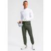 G Gradual Men’s Golf Joggers Pants 4 Pockets with Belt Loops 28″ Stretch Slim Fit Dress Joggers for Men Casual Travel(Sage Green)