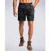G Gradual Men’s Shorts 7″/ 5″/ 9″ Lightewight Casual Shorts for Men Hiking Golf Shorts with 3 Zipper Pockets(Black Camo B)
