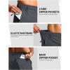 G Gradual Men’s Shorts 7″/ 5″/ 9″ Lightewight Casual Shorts for Men Hiking Golf Shorts with 3 Zipper Pockets(Charcoal)