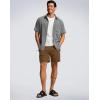 G Gradual Men’s Shorts 7″/ 5″/ 9″ Lightewight Casual Shorts for Men Hiking Golf Shorts with 3 Zipper Pockets(Dark Brown)