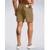 G Gradual Men’s Shorts 7″/ 5″/ 9″ Lightewight Casual Shorts for Men Hiking Golf Shorts with 3 Zipper Pockets(Dark Khaki)