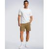 G Gradual Men’s Shorts 7″/ 5″/ 9″ Lightewight Casual Shorts for Men Hiking Golf Shorts with 3 Zipper Pockets(Dark Khaki)