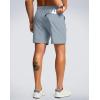 G Gradual Men’s Shorts 7″/ 5″/ 9″ Lightewight Casual Shorts for Men Hiking Golf Shorts with 3 Zipper Pockets(Light Grey)