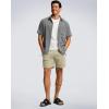 G Gradual Men’s Shorts 7″/ 5″/ 9″ Lightewight Casual Shorts for Men Hiking Golf Shorts with 3 Zipper Pockets(Light Khaki)