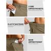 G Gradual Men’s Shorts 7″/ 5″/ 9″ Lightewight Casual Shorts for Men Hiking Golf Shorts with 3 Zipper Pockets(Medium Khaki)
