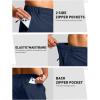 G Gradual Men’s Shorts 7″/ 5″/ 9″ Lightewight Casual Shorts for Men Hiking Golf Shorts with 3 Zipper Pockets(Navy)