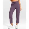 G Gradual Petite Pants for Women 24″/26″ Ankle Pants 2 Pockets Stretchy 7/8 Sweatpants for Golf Travel Athletic Casual(Dark Purple)
