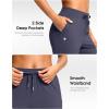 G Gradual Petite Pants for Women 24″/26″ Ankle Pants 2 Pockets Stretchy 7/8 Sweatpants for Golf Travel Athletic Casual(Navy)