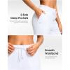 G Gradual Petite Pants for Women 24″/26″ Ankle Pants 2 Pockets Stretchy 7/8 Sweatpants for Golf Travel Athletic Casual(White)