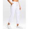 G Gradual Petite Pants for Women 24″/26″ Ankle Pants 2 Pockets Stretchy 7/8 Sweatpants for Golf Travel Athletic Casual(White)