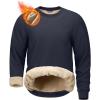 G Gradual Sherpa Lined Sweatshirts for Men Fleece Crewneck Sweatshirt Pullover Warm Shirts for Winter