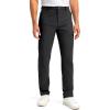 Men’s Golf Pants – 30″/32″/34″ Slim Fit Stretch Lightweight Dress Pants for Men with Zipper Pockets Casual Work(Black,W34 L32)