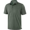 Mens Golf Shirt Jacquard Short Sleeve Dry Fit Moisture Wicking Performance Athletic Casual Collared Polo Shirts for Men(Ash Green)