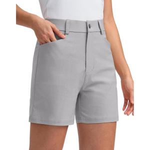 G Gradual 5″ Women’s Golf Shorts Stretchy Lightweight Outdoor Hiking Shorts with Pockets Shorts for Women Casual Summer(Sleet)
