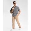 G Gradual Mens Golf Pants Stretch Dress Casual Pants 30″/32″/34″ Lightweight Work Travel Slacks for Men with 4 Pockets(Khaki)
