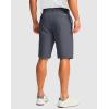 Men’s Golf Shorts with 5 Pockets 11″ Inseam Stretch Quick Dry Casual Work Dress Shorts for Men(Dark Grey)