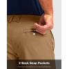 Men’s Golf Shorts with 5 Pockets 11″ Inseam Stretch Quick Dry Casual Work Dress Shorts for Men(Dark Khaki)